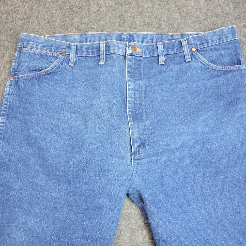 Wrangler Jeans 46x34 Blue Cowboy Straight Leg Americana Western Rodeo Country - Picture 4 of 11